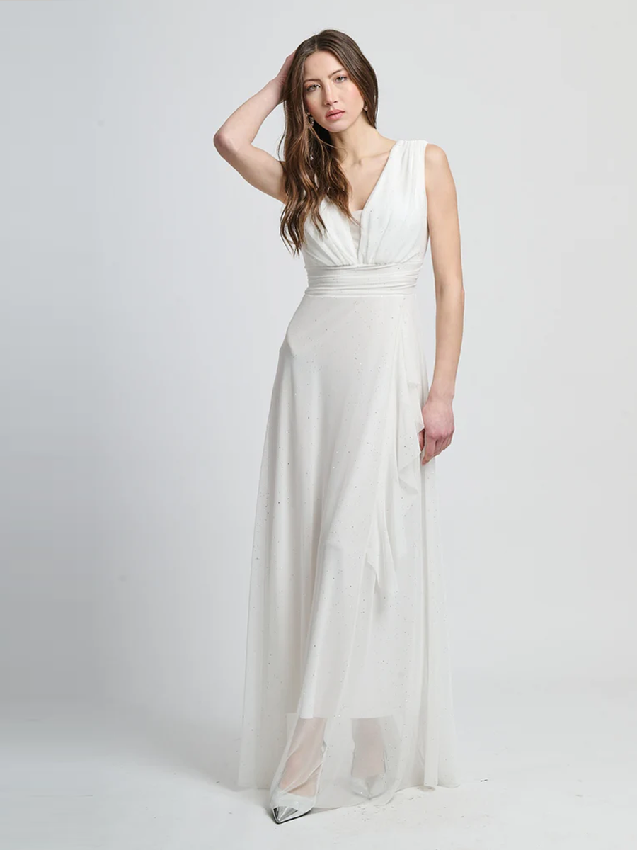Sleeveless Tulle Bridesmaid Dress Riflesso