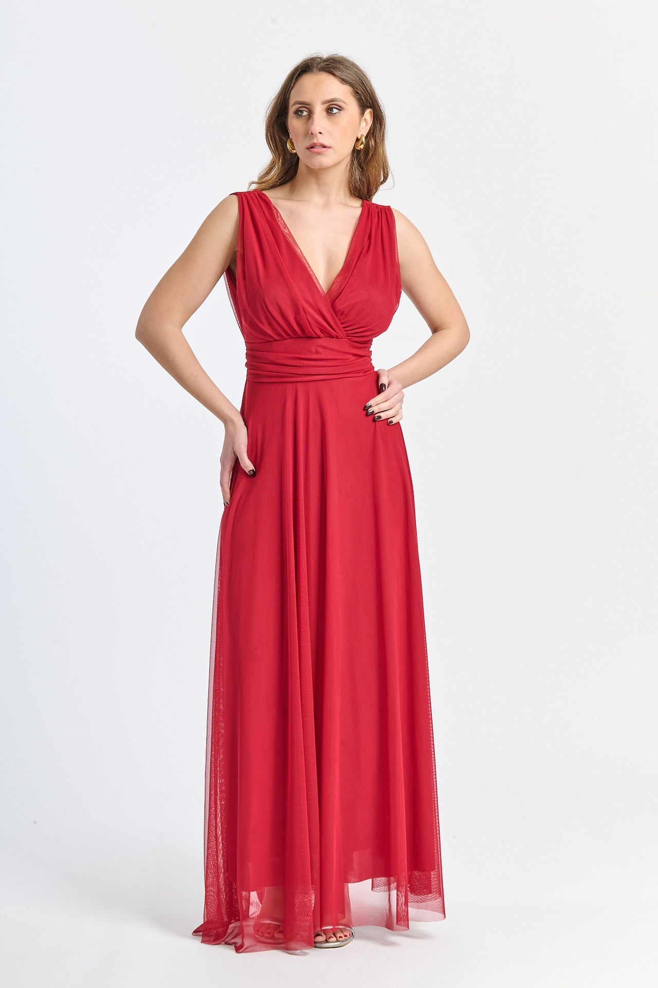 Robe bordeaux affascinante confodera fluida e colore intenso
