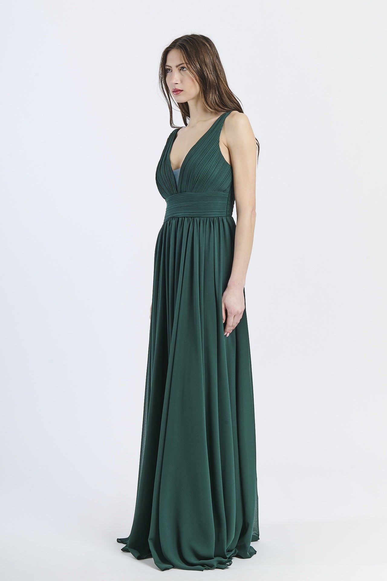 Abito formale verde.S in tulle, perfetto per eventi all’aperto
