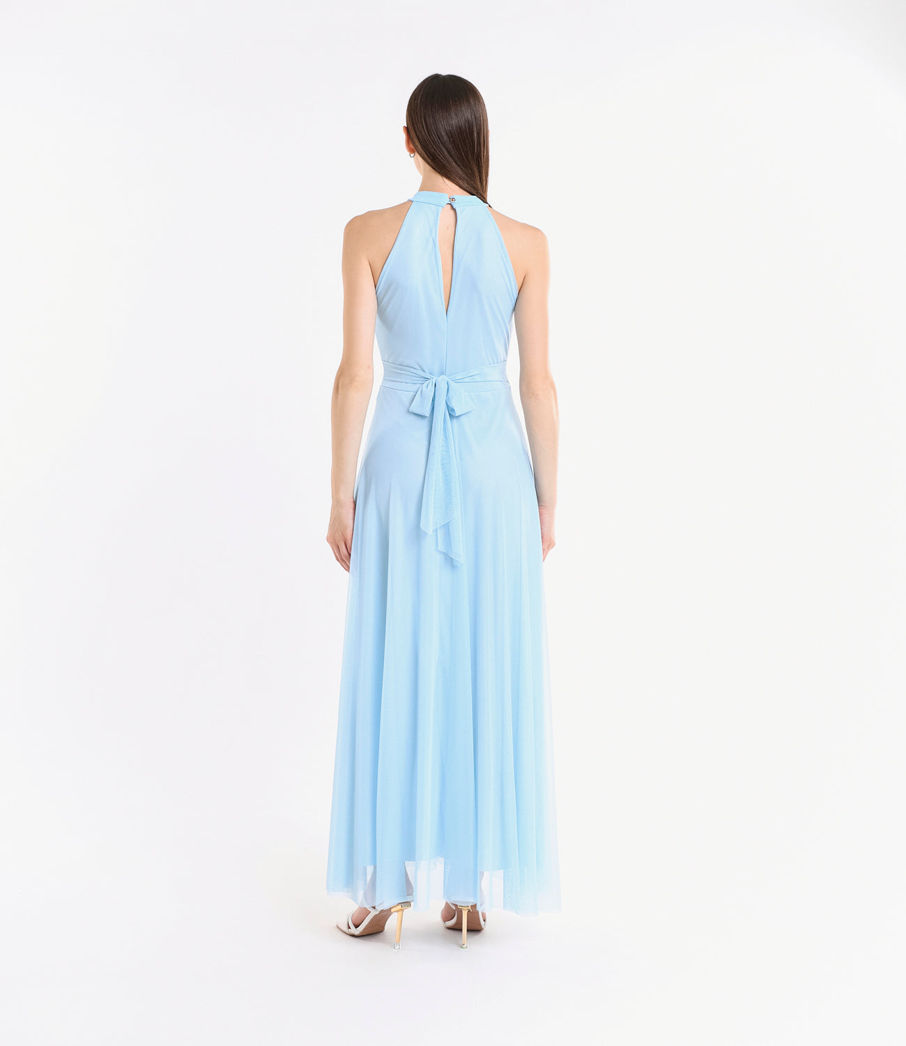 Abito lungo in tulle cut out Lucrezia