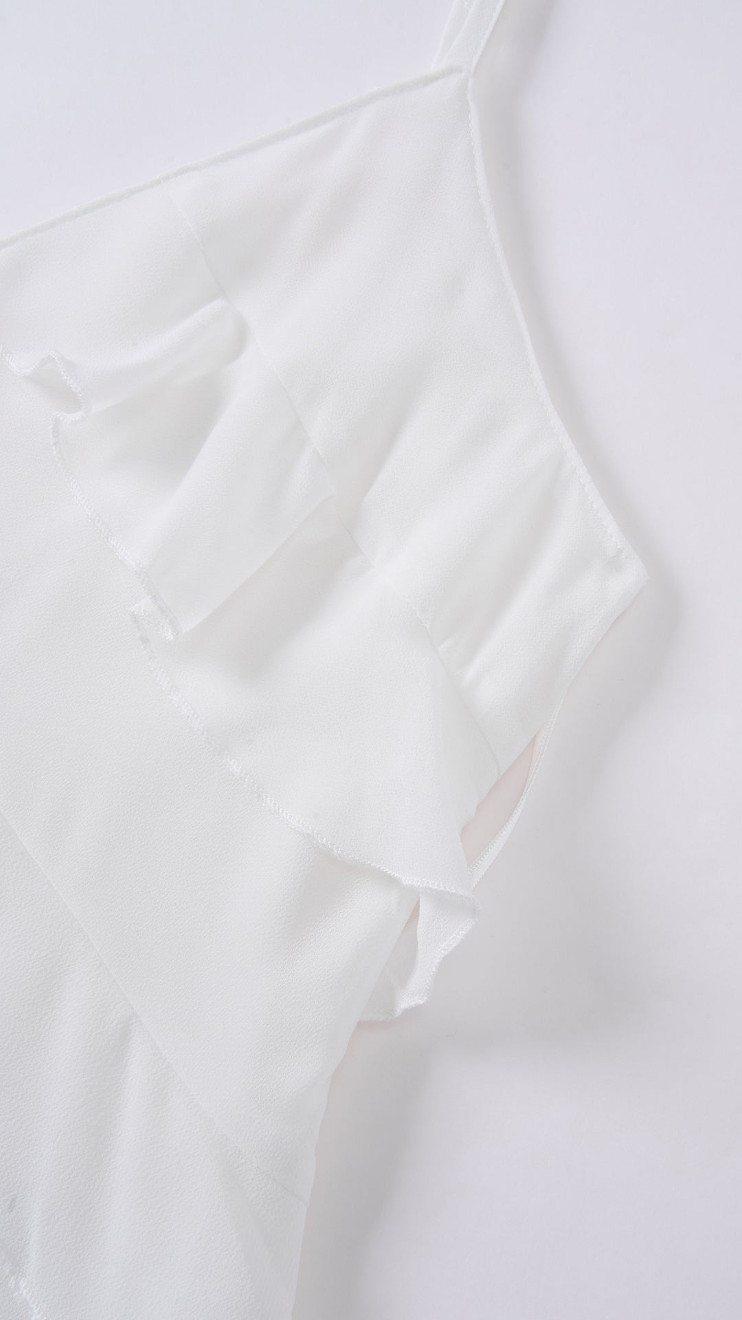 Vestito Maxi Spalline Regolabili con Balze Oblique, Abito Scollatura a V Fluido Donna per Vacanze e Feste