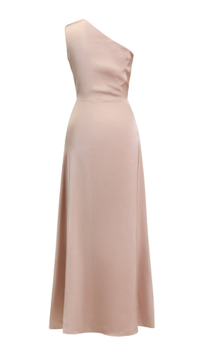 Abito da Sera Monospalla in Satin con Spacco - Elegante e Sensuale per Eventi Speciali