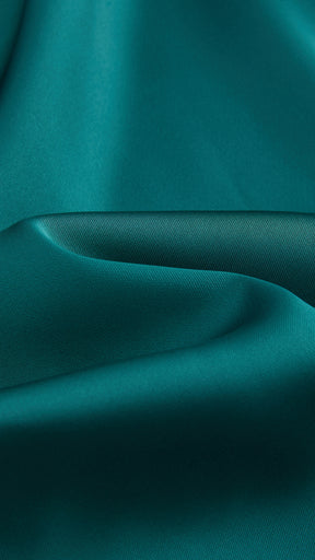 Abito Lungo Monospalla con Collarino e Fiocco in Satin - Eleganza per Matrimoni e Serate Speciali