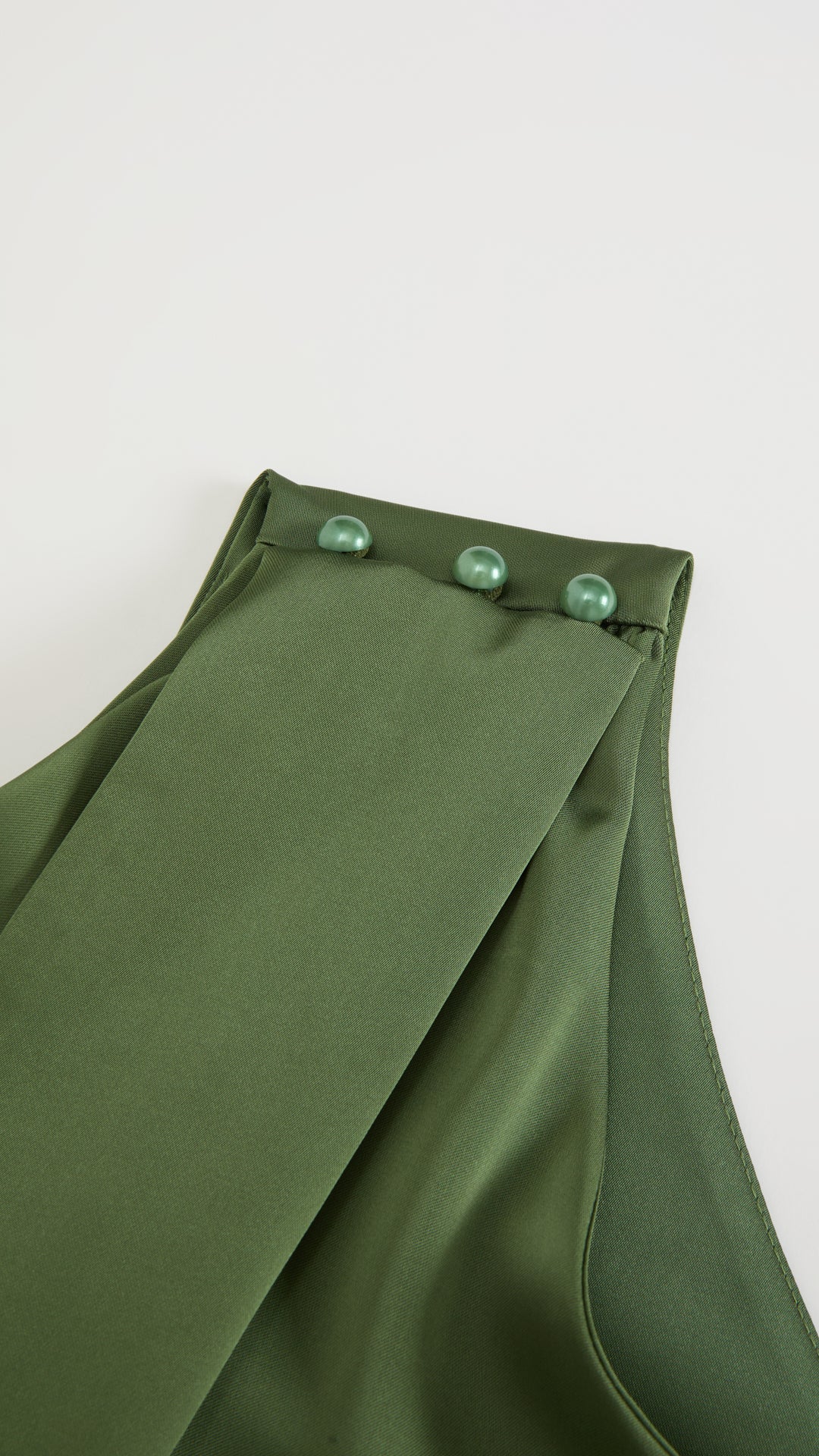 Abito Lungo Monospalla con Collarino e Fiocco in Satin - Eleganza per Matrimoni e Serate Speciali