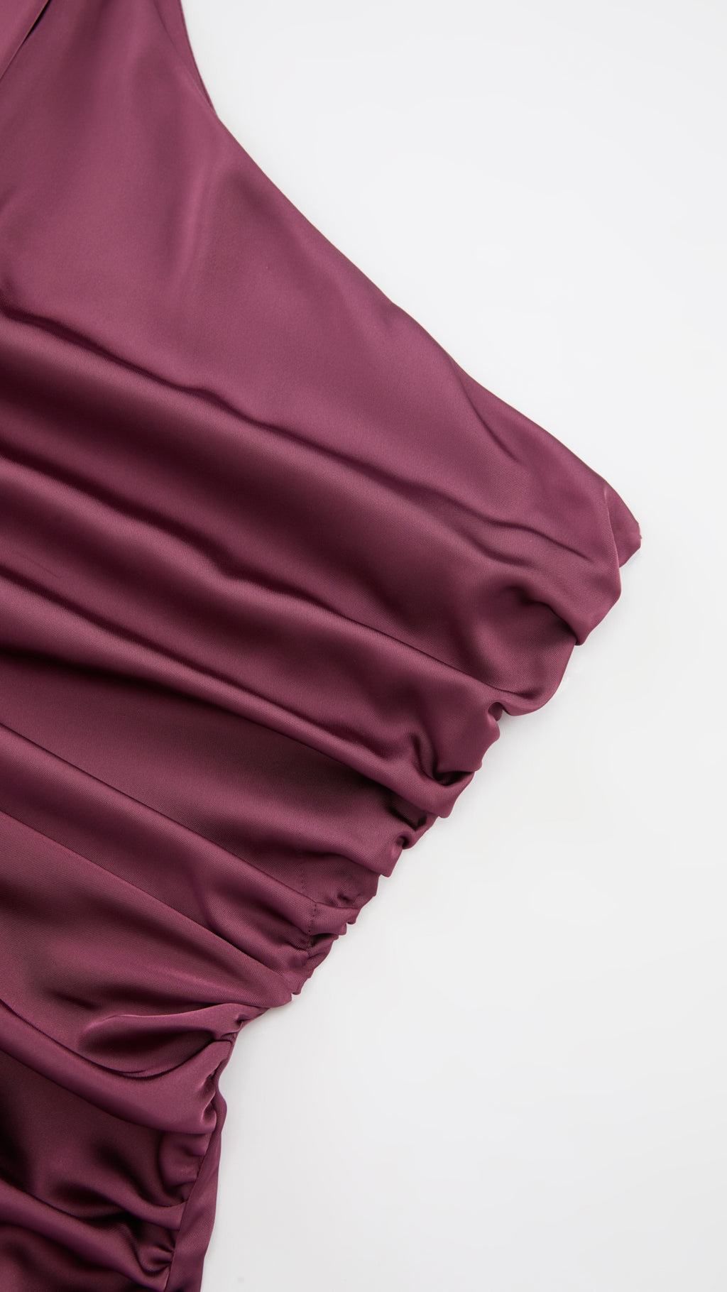 Abito Lungo Monospalla con Collarino e Fiocco in Satin - Eleganza per Matrimoni e Serate Speciali（副本）