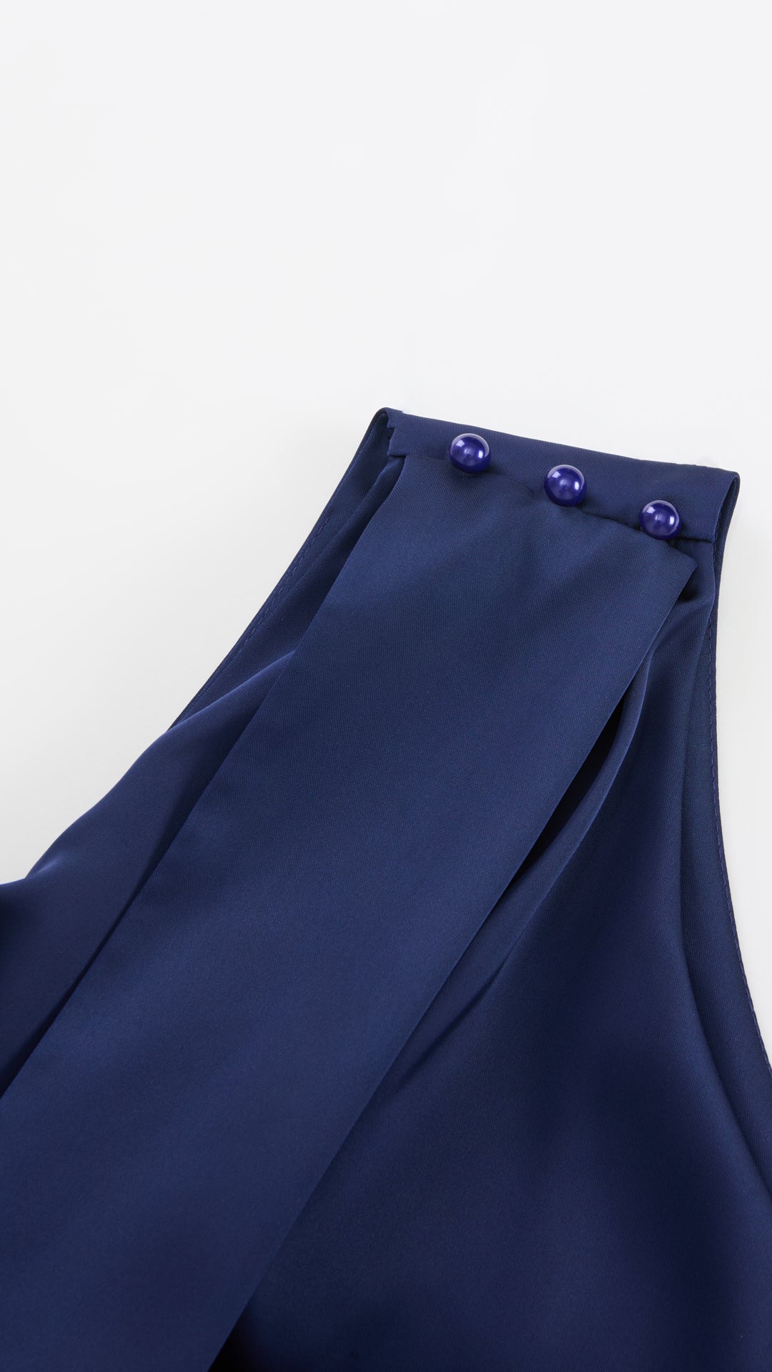 Abito Lungo Monospalla con Collarino e Fiocco in Satin - Eleganza per Matrimoni e Serate Speciali