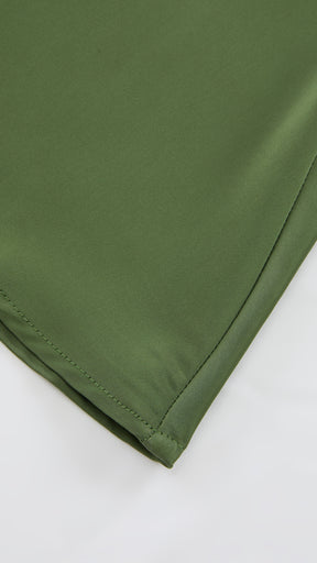Abito da Sera Monospalla in Satin con Spacco - Elegante e Sensuale per Eventi Speciali