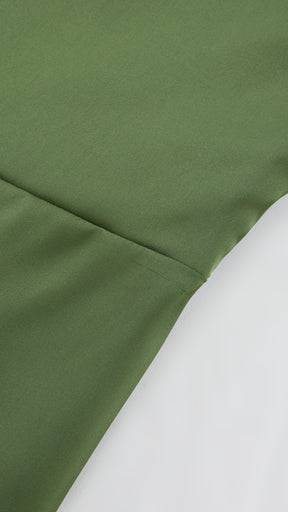 Abito Lungo Monospalla in Satin con Spacco - Eleganza Senza Tempo per Matrimoni e Serate