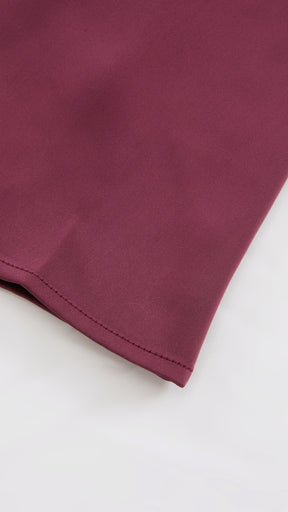 Abito Lungo Monospalla in Satin con Spacco - Eleganza Senza Tempo per Matrimoni e Serate