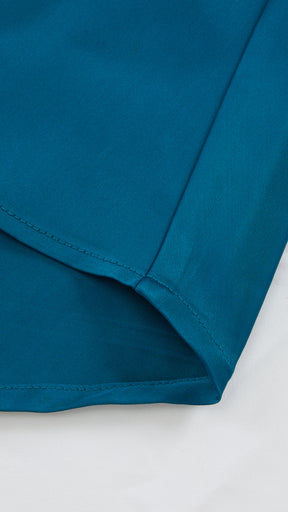 Abito Lungo a Spalline in Satin con Busto a Cuore - Eleganza per Matrimoni e Serate Speciali