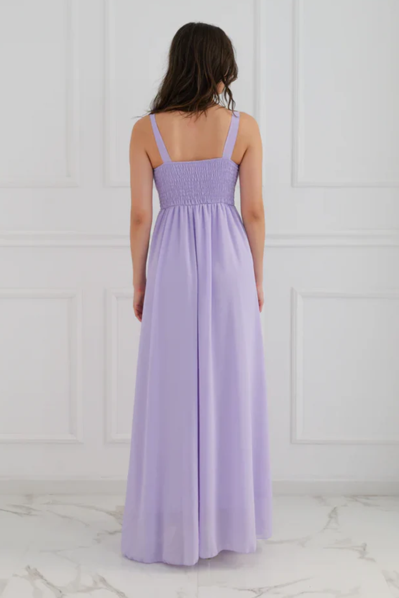 Abito da damigella ampio lungo CHIFFON Zoe