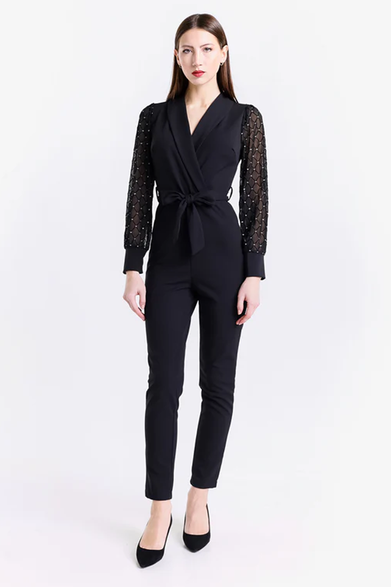 Annastasia Elegant V-Neck Jumpsuit