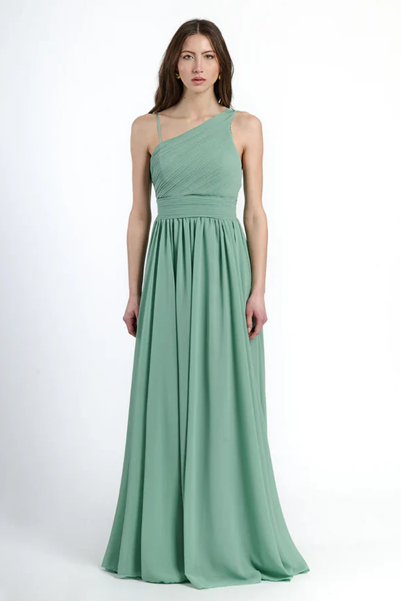 Abito lungo in tulle asimmetrico Luna（副本）