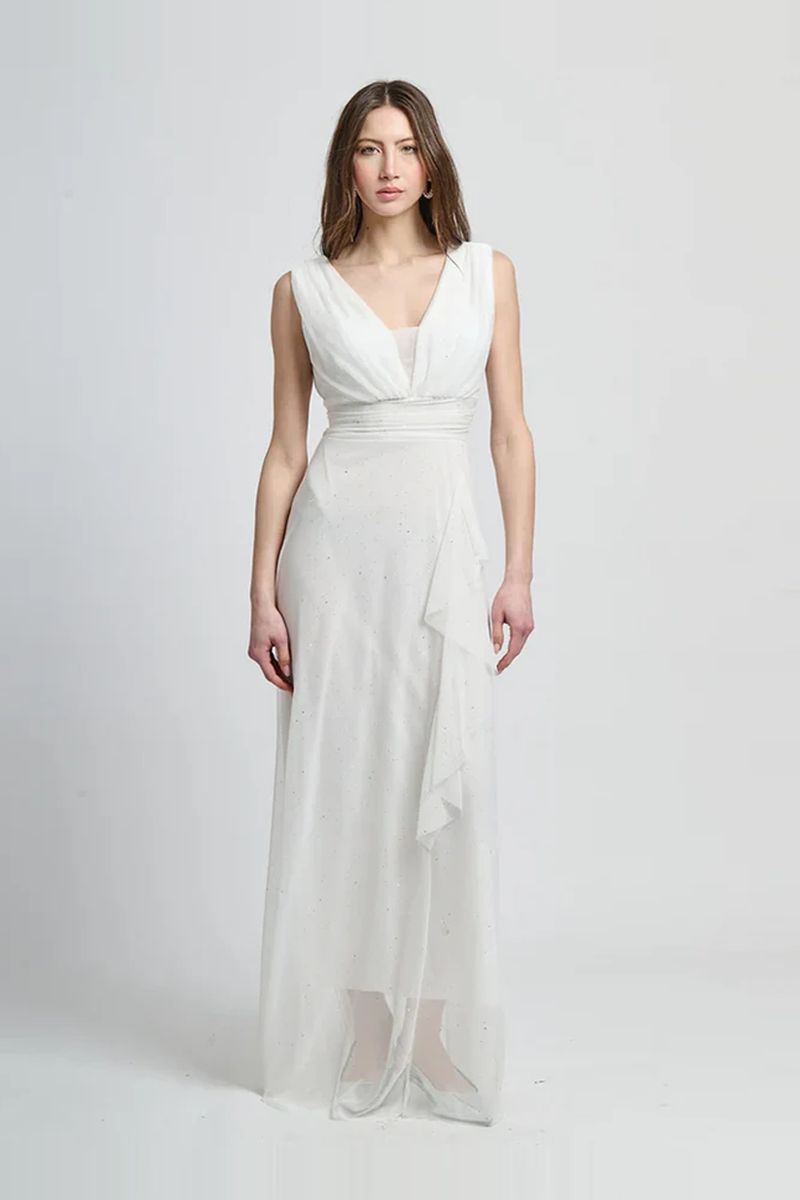 Sleeveless Tulle Bridesmaid Dress Riflesso 