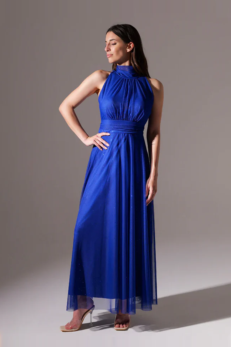 Caterina Halter Neck Tulle Dress 