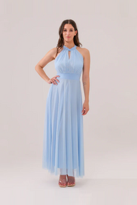 Abito lungo in tulle cut out Lucrezia