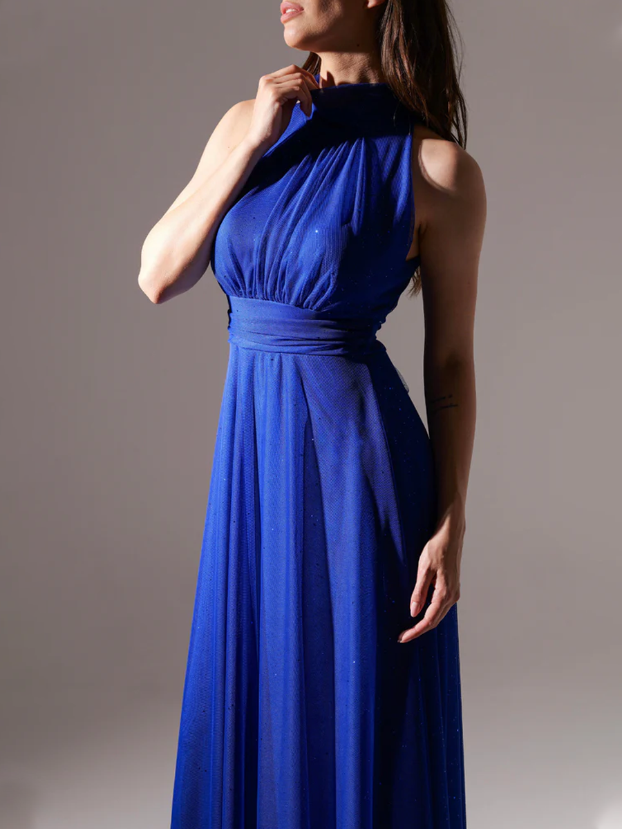 Caterina Halter Neck Tulle Dress 