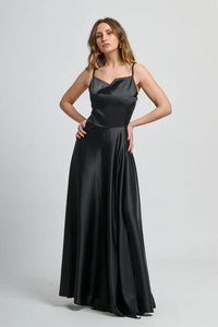 Maria elegant long dress with side slit
