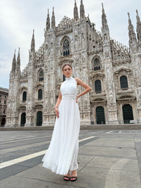 Caterina Halter Neck Tulle Dress 