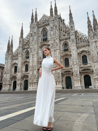 Caterina Halter Neck Tulle Dress 