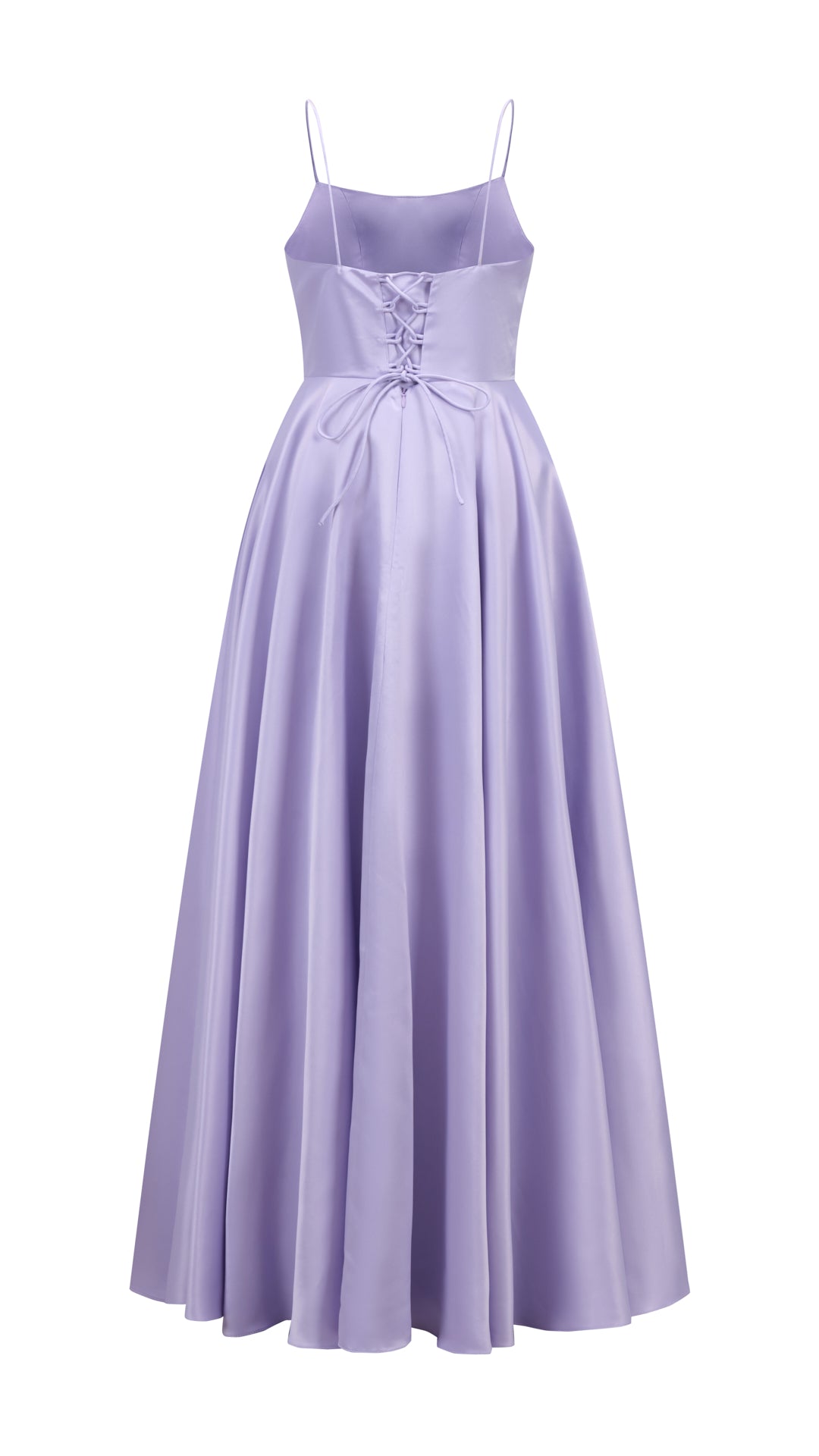 Abito da sera con spalline sottili e gonna a maxi