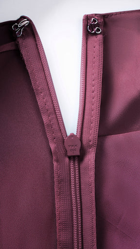 Abito Lungo Monospalla in Satin con Spacco - Eleganza Senza Tempo per Matrimoni e Serate