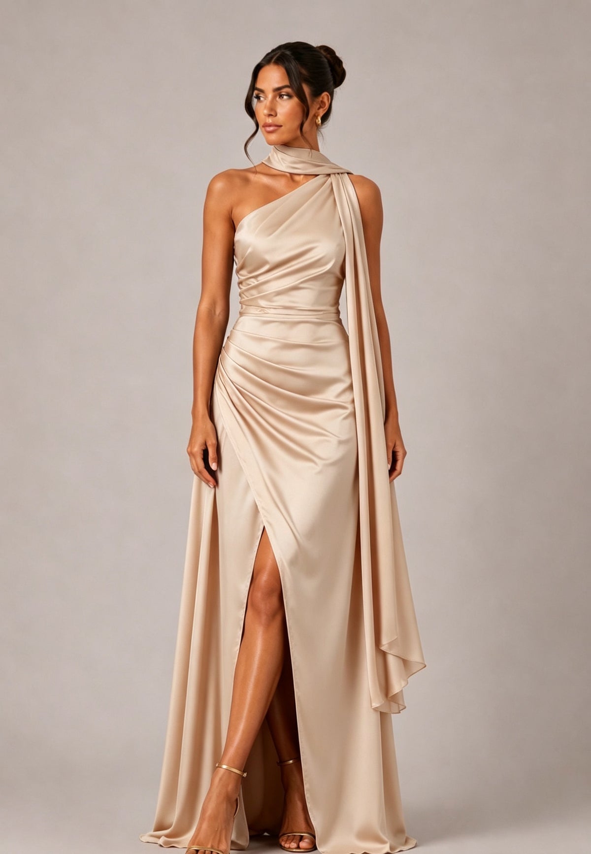 Sciarpa da sera in raso, design avvolgente per ogni occasione