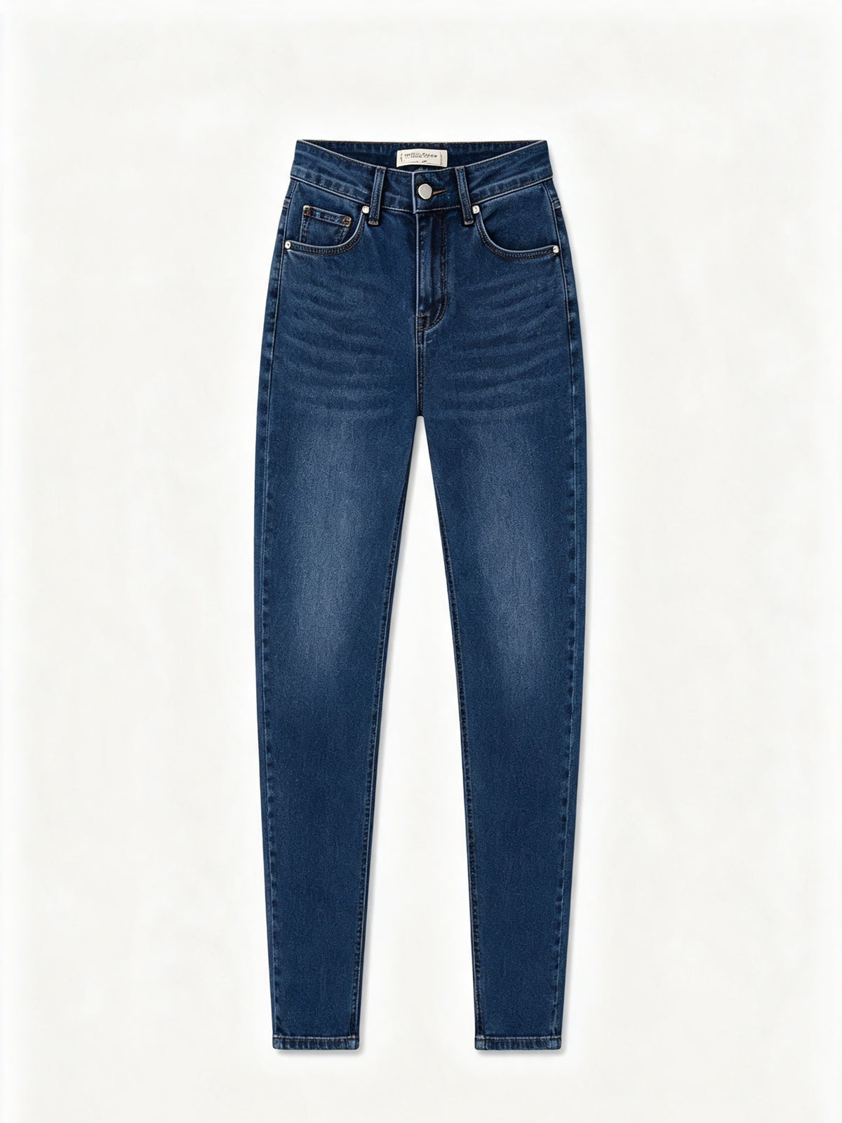Pantaloni jeans skinny vita alta donna, jeans aderenti elasticizzati, pantaloni casual multicolore, taglie XS-XL