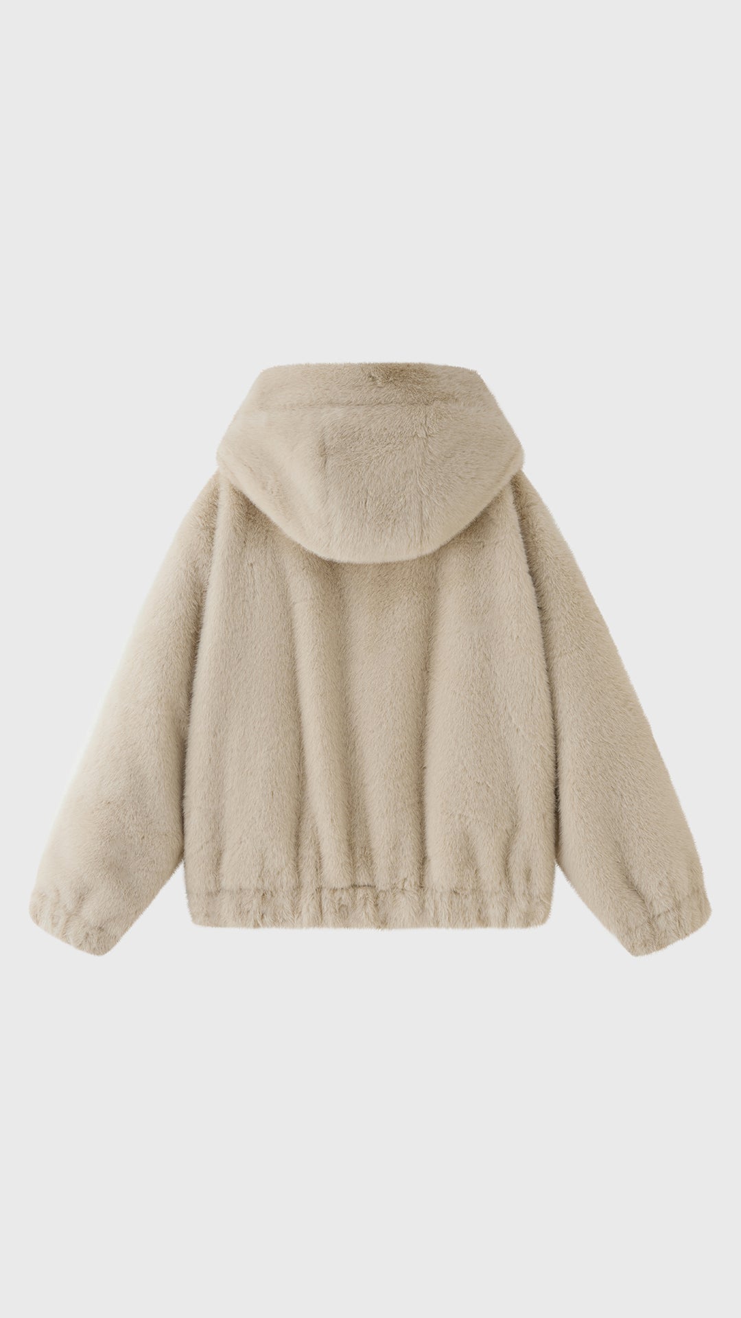Giubbotto Donna in Pelliccia Sintetica con Cappuccio, Giacca Zip Invernale con Coulisse, Modello Casual Caldo Autunno Inverno