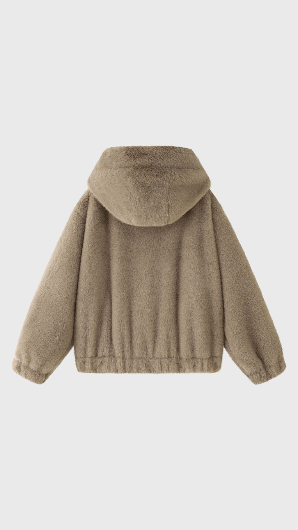 Giubbotto Donna in Pelliccia Sintetica con Cappuccio, Giacca Zip Invernale con Coulisse, Modello Casual Caldo Autunno Inverno