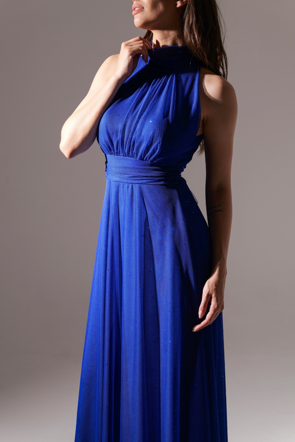 Caterina Halter Neck Tulle Dress 