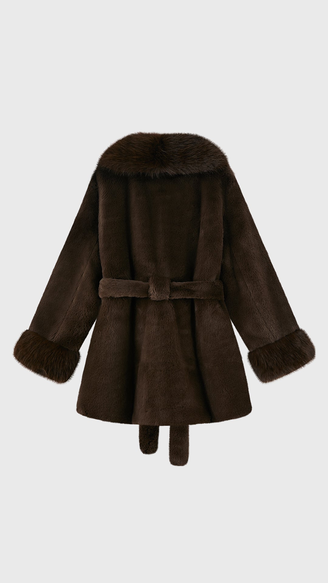 Cappotto Donna in Pelliccia Sintetica con Cintura a Nodo, Giacca Elegante Taglia Unica, Modello Avvolgente Caldo Invernale