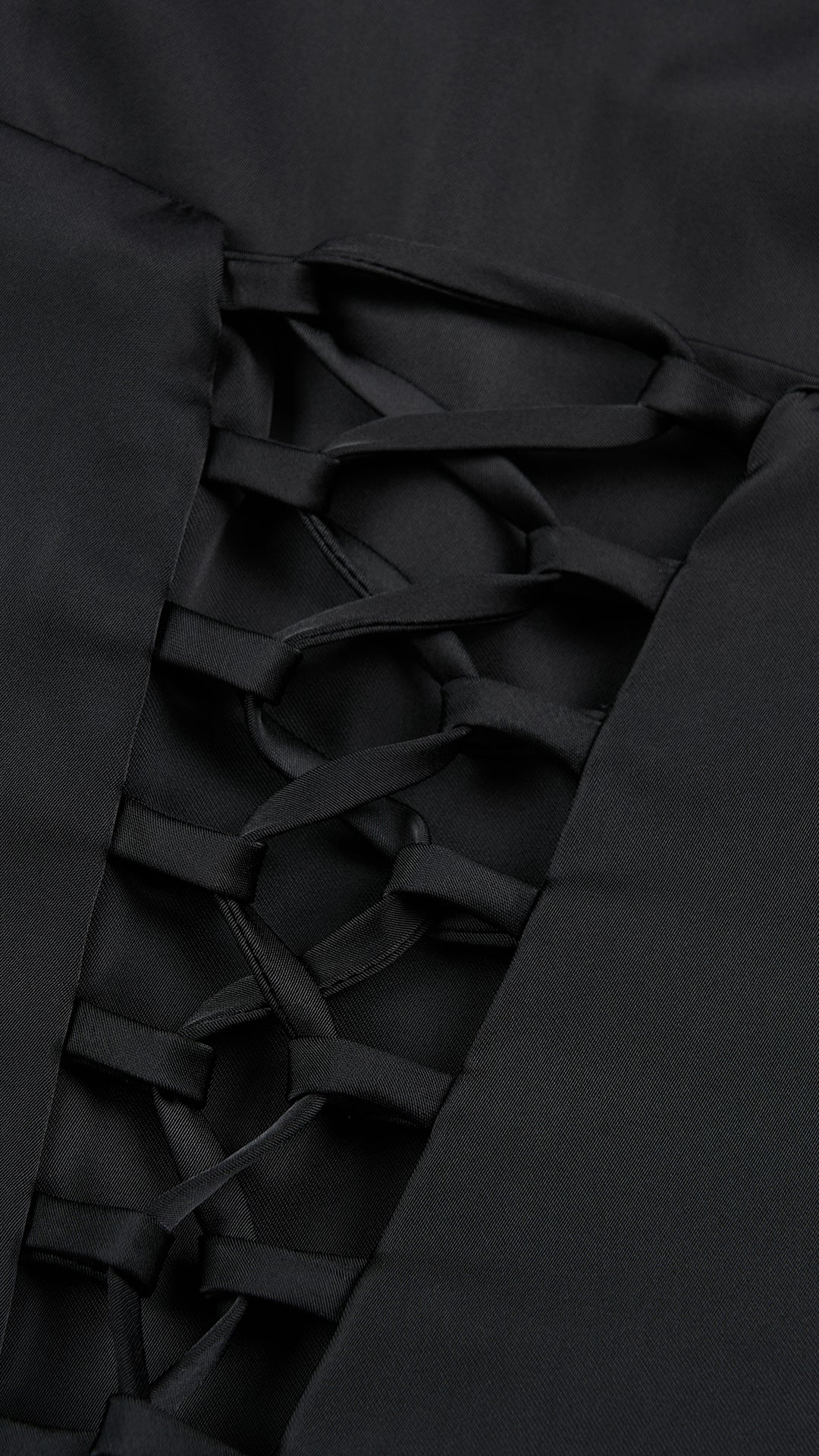 Abito lungo elegante con scollo a collo alto a fiocco, design bicolore con top asimmetrico e gonna fluida