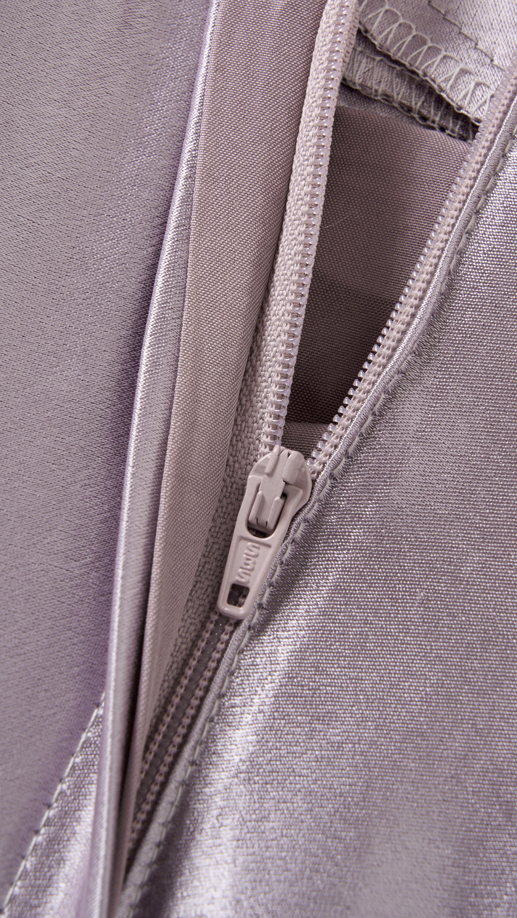 Vestito Lungo Satin Donna con Colletto Alto e Spalle Scoperte, Abito Elegante Cerimonia Busto Arricciato e Gonna Svasata