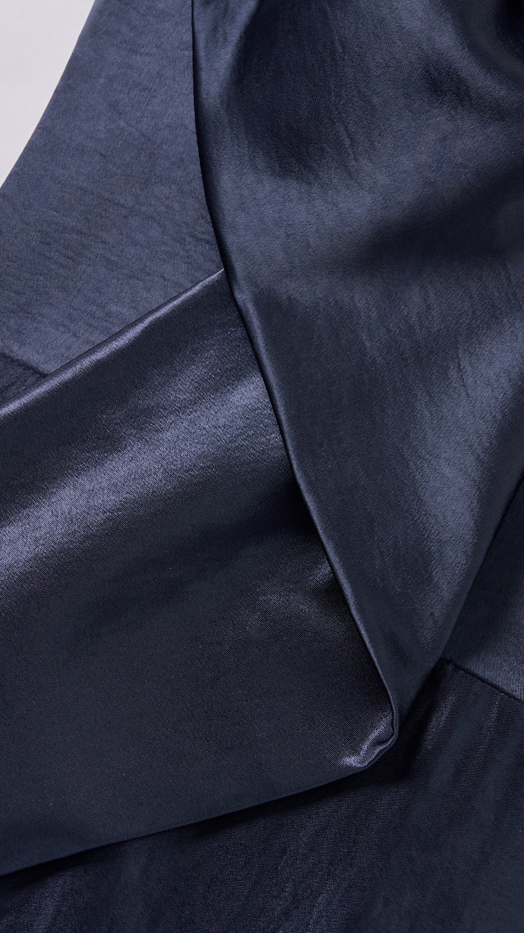 Vestito Lungo Satin Donna Spallina Singola con Maxi Fiocco, Abito Elegante da Cerimonia e Festa Smanicato