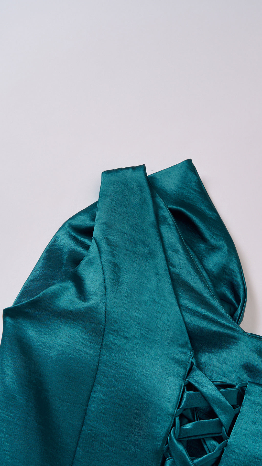 Vestito Lungo Satin Donna Spallina Singola con Maxi Fiocco, Abito Elegante da Cerimonia e Festa Smanicato（副本）