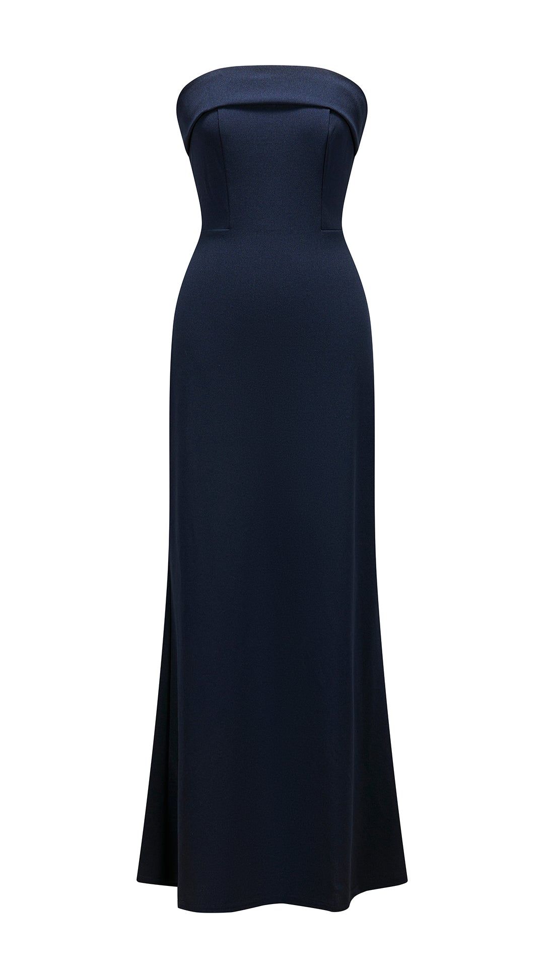 Abito da donna elegante senza spalline con scollo dritto, abito lungo da sera aderente con gonna a sirena, vestito formale per feste, matrimoni e cerimonie