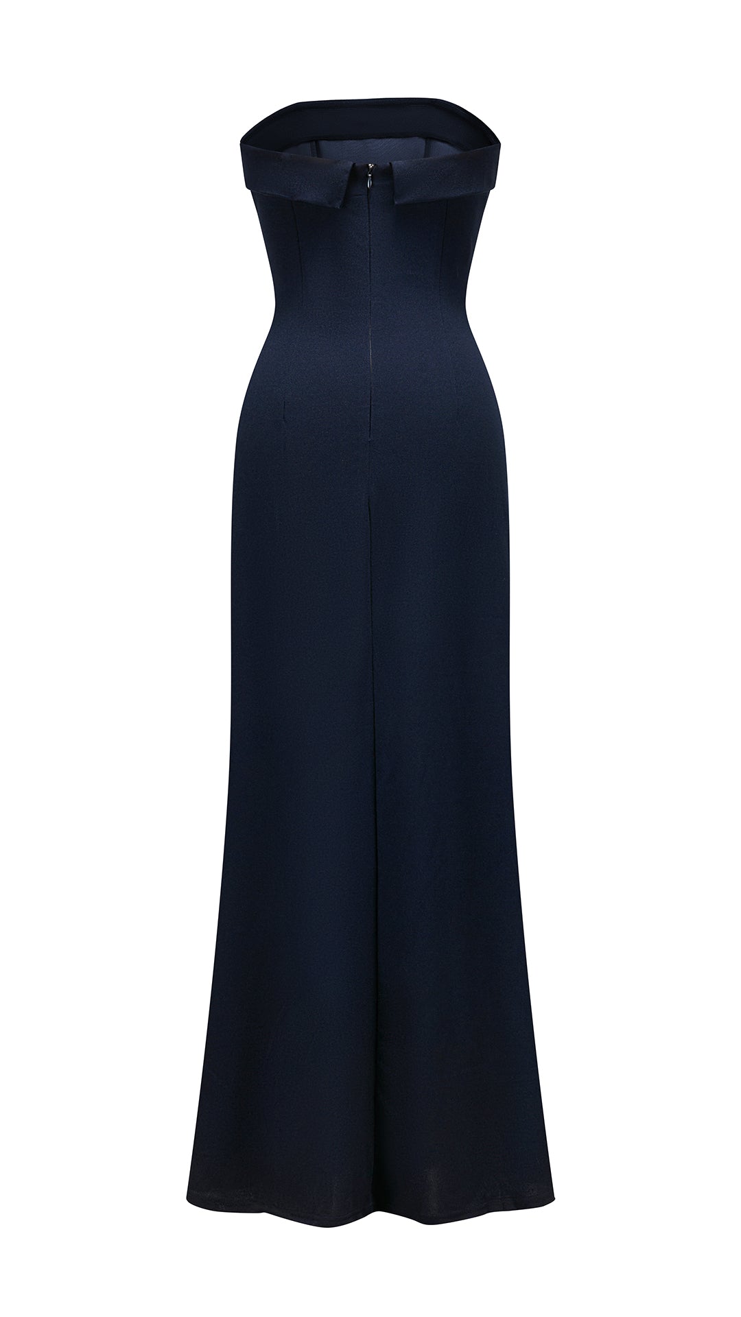Abito da donna elegante senza spalline con scollo dritto, abito lungo da sera aderente con gonna a sirena, vestito formale per feste, matrimoni e cerimonie