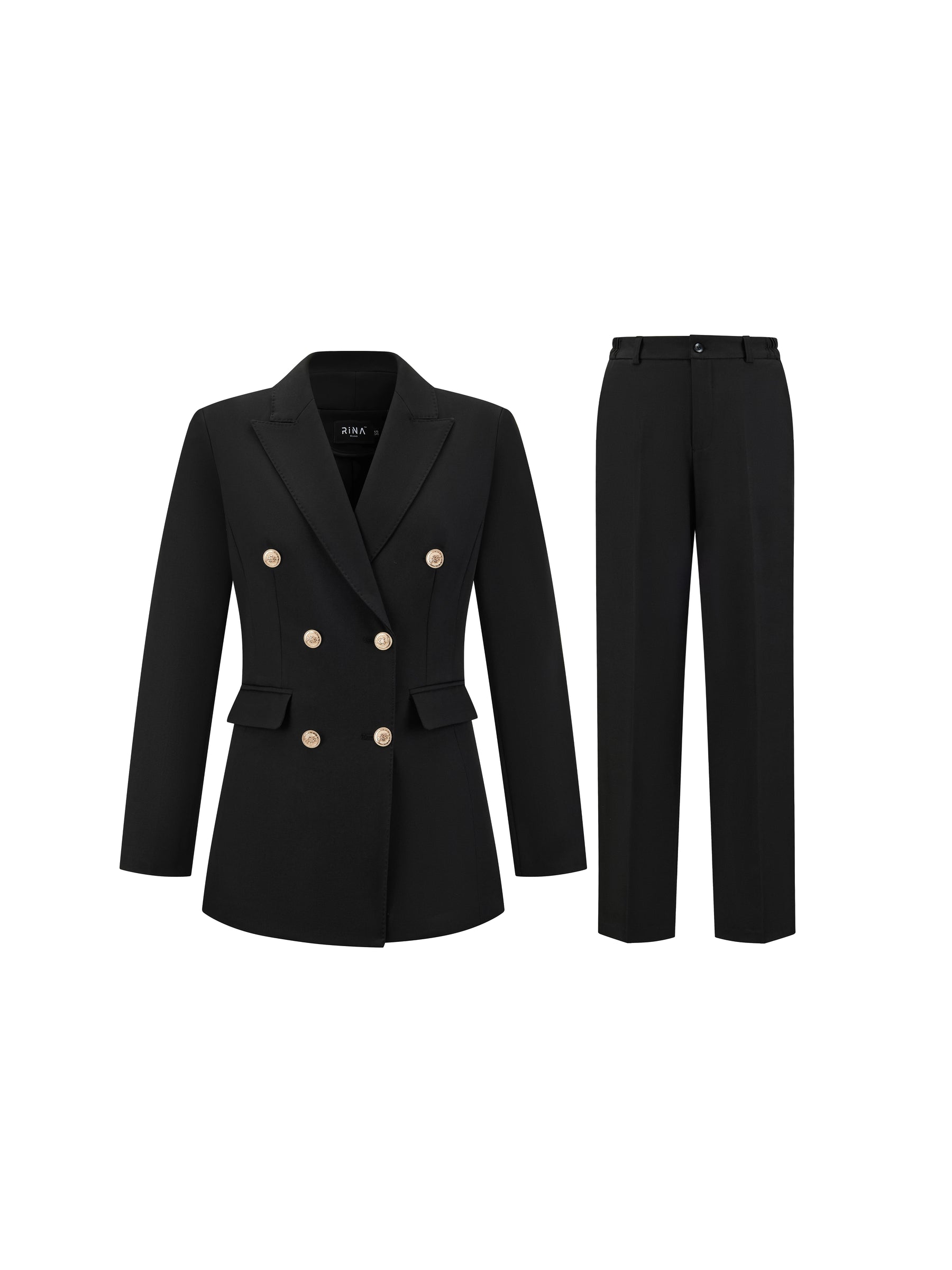 Completo Donna Due Pezzi - Blazer Doppiopetto e Pantaloni per Ufficio e Cerimonie