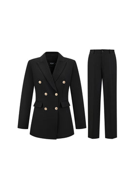 Completo Donna Due Pezzi - Blazer Doppiopetto e Pantaloni per Ufficio e Cerimonie