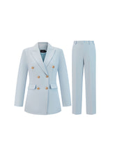 Completo Donna Due Pezzi - Blazer Doppiopetto e Pantaloni per Ufficio e Cerimonie