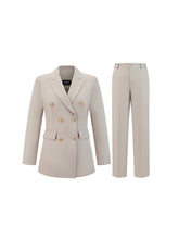 Completo Donna Due Pezzi - Blazer Doppiopetto e Pantaloni per Ufficio e Cerimonie