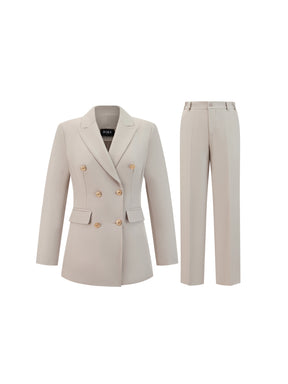 Completo Donna Due Pezzi - Blazer Doppiopetto e Pantaloni per Ufficio e Cerimonie