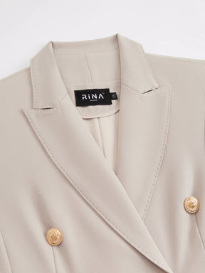 Completo Donna Due Pezzi - Blazer Doppiopetto e Pantaloni per Ufficio e Cerimonie