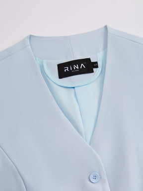 Gilet Donna Elegante a Collo V - Modello Slim Fit per Ufficio e Combinazioni