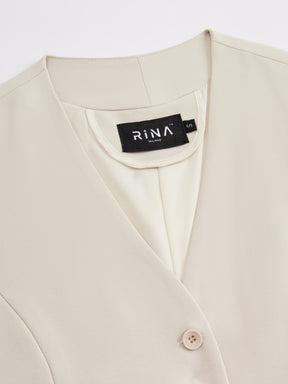 Gilet Donna Elegante a Collo V - Modello Slim Fit per Ufficio e Combinazioni