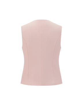 Gilet Donna Elegante a Collo V - Modello Slim Fit per Ufficio e Combinazioni