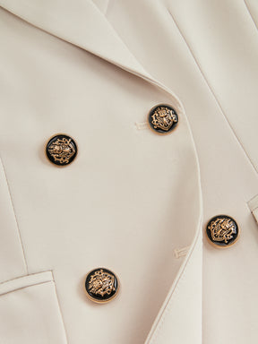 Blazer doppiopetto da donna - Stile classico con bottoni raffinati - Abbigliamento professionale e sofisticato, adatto sia per occasioni formali che quotidiane
