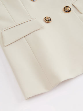 Blazer doppiopetto da donna - Stile classico con bottoni raffinati - Abbigliamento professionale e sofisticato, adatto sia per occasioni formali che quotidiane