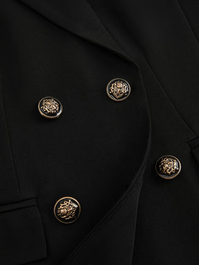 Blazer doppiopetto da donna - Stile classico con bottoni raffinati - Abbigliamento professionale e sofisticato, adatto sia per occasioni formali che quotidiane